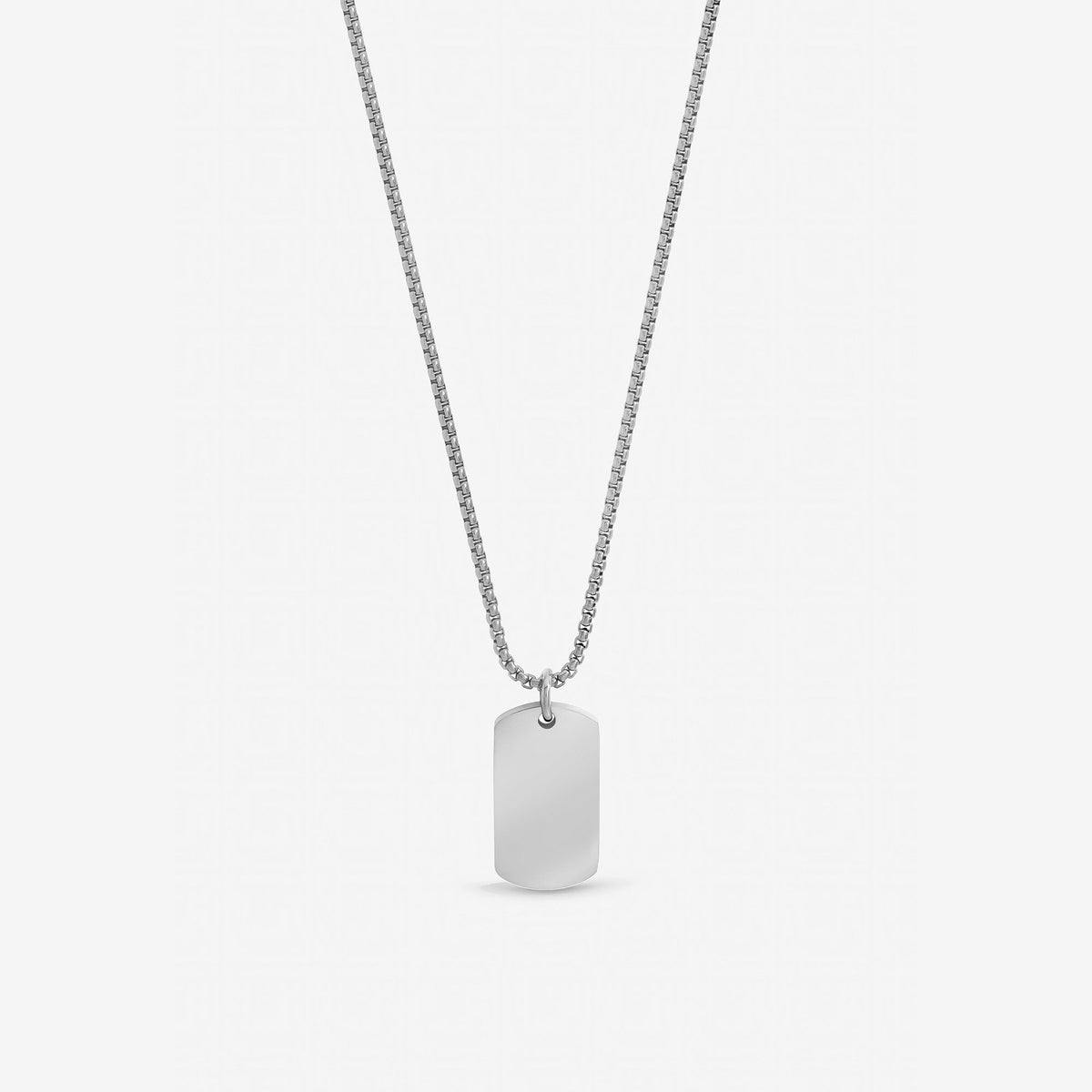 Inicio Men's Steel Waterproof Dog Tag Necklace - Gift Pouch