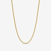 Inicio Men's Gold Plated Waterproof Twist Rope Necklace - Gift Pouch