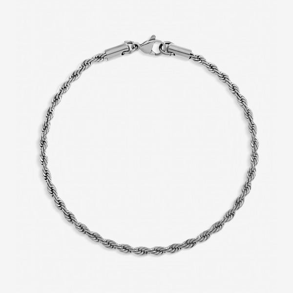 Inicio Men's Steel Waterproof Twist Rope Bracelet - Gift Pouch