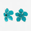 Mood Turquoise Statement Flower Earrings