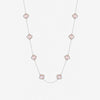 Inicio Sterling Silver Vintage Rose Clover Necklace - Gift Pouch