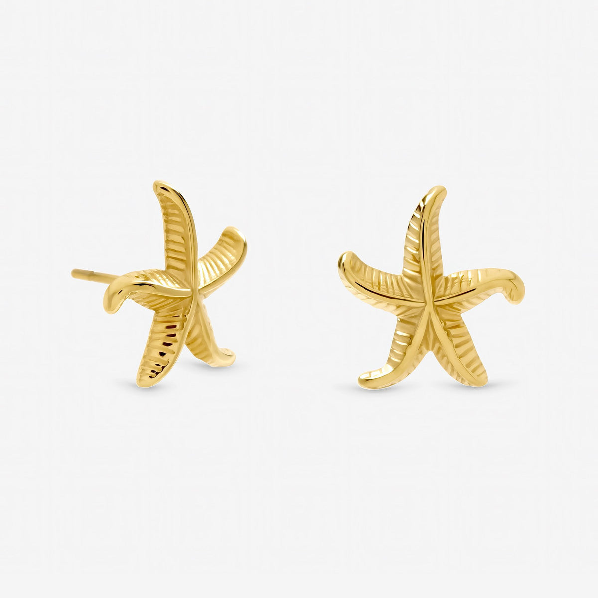 Jon Richard Gold Plated Waterproof Coastal Starfish Earrings
