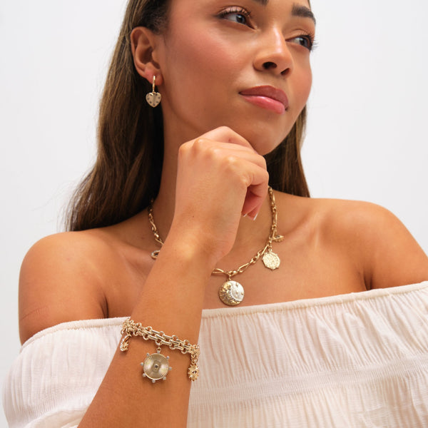 Mood Two Tone Celestial Charm Necklace