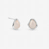 Inicio Sterling Silver Rose Polished Stud Earrings