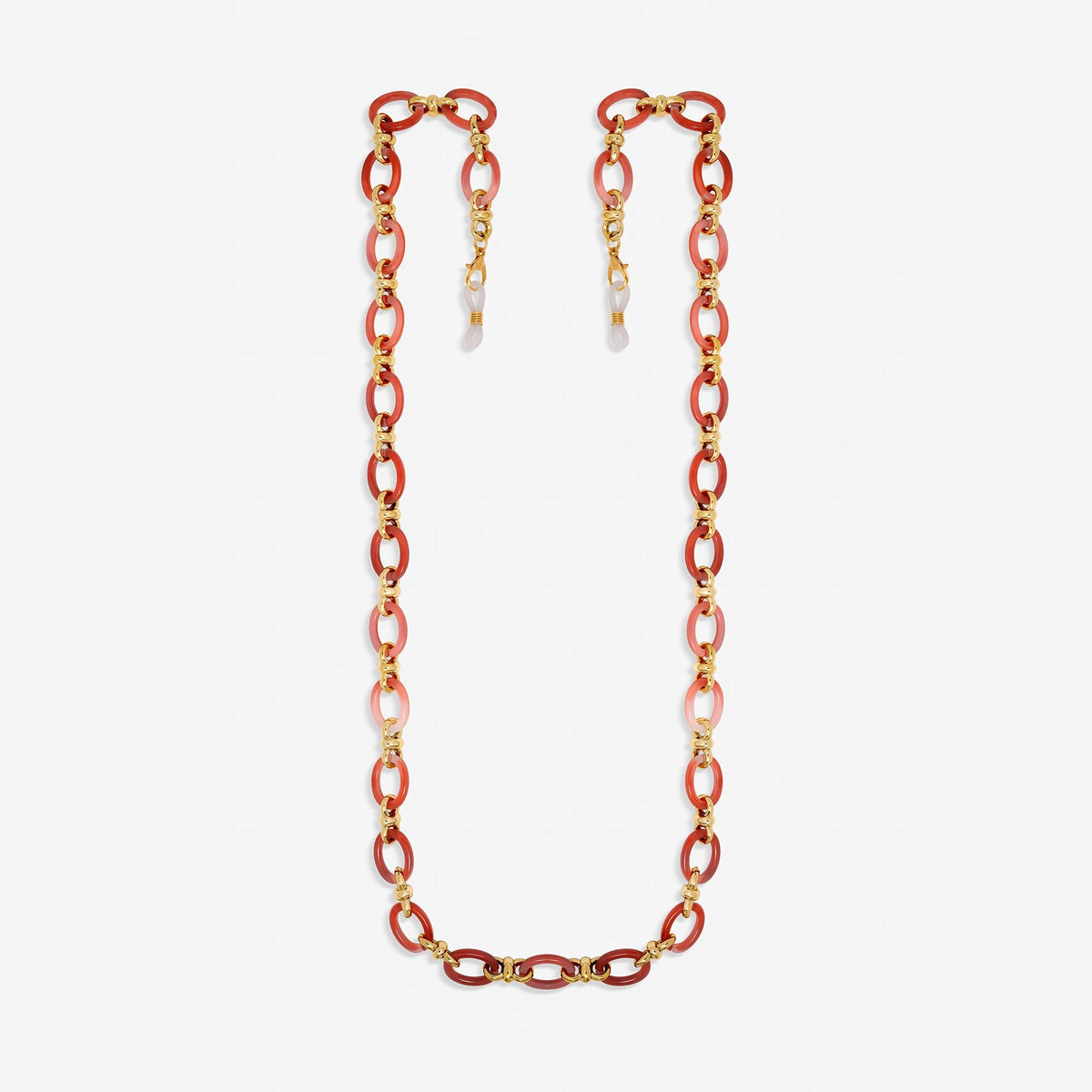 Mood Gold Plated and Coral Resin Sunglasses Chain