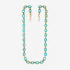 Mood Gold Plated and Mint Green Resin Sunglasses Chain