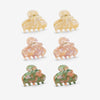 Mood Pastel Resin Mini Claw Clips - Pack of 6