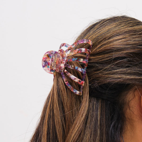 Mood Purple Resin Claw Clip
