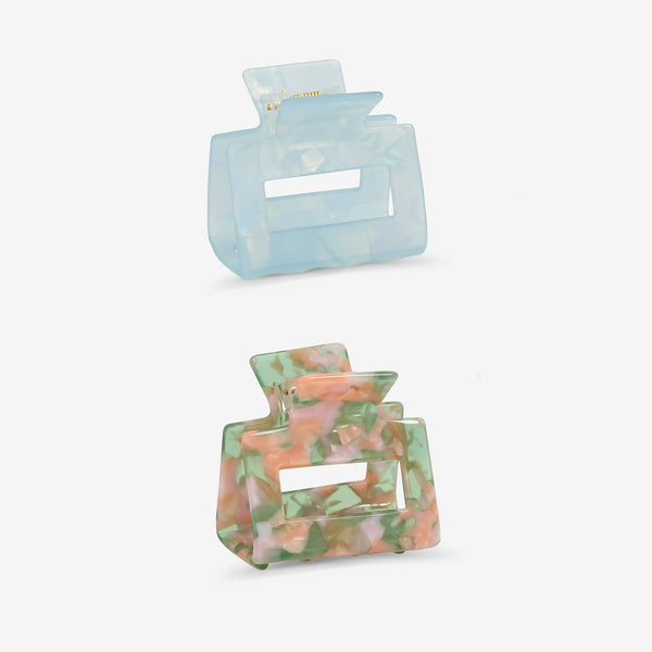 Mood Pastel Resin Claw Clips - Pack of 2