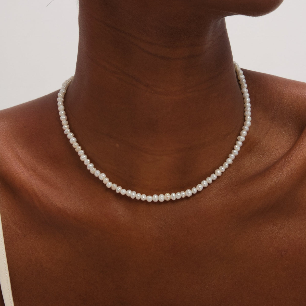 Jon Richard Gold Plated Real Freshwater Seed Pearl Necklace