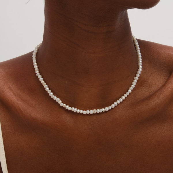 Jon Richard Gold Plated Real Freshwater Seed Pearl Necklace