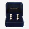 Jon Richard Gold Plated Cubic Zirconia Heart Drop Tennis Earrings