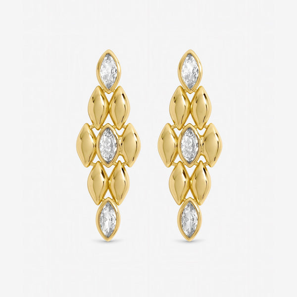 Jon Richard Gold Plated and Crystal Earrings