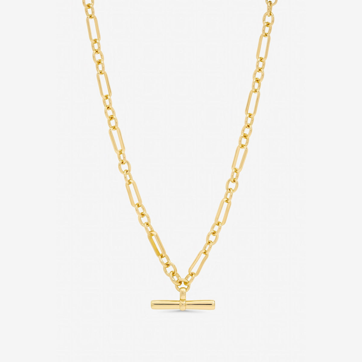 Jon Richard Gold Plated Luxe T-Bar Necklace
