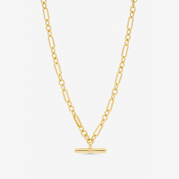 Jon Richard Gold Plated Luxe T-Bar Necklace