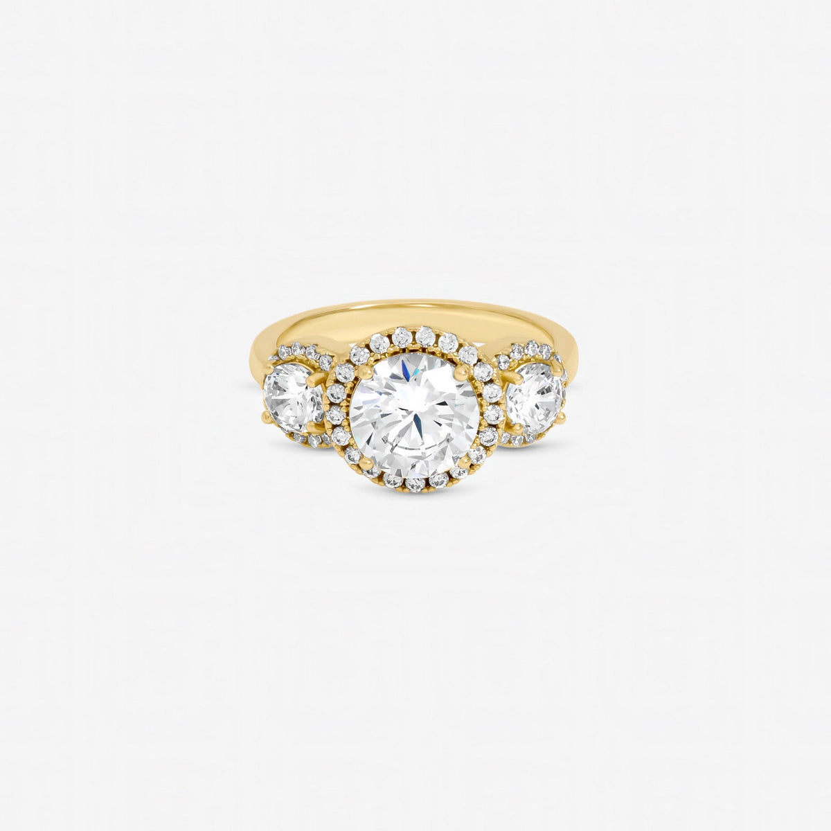 Jon Richard Gold Plated Triple Stone Ring