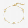 Jon Richard Gold Plated Cubic Zirconia Bezel Bracelet