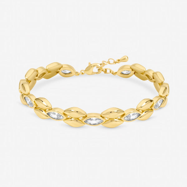 Jon Richard Gold Plated and Crystal Bracelet