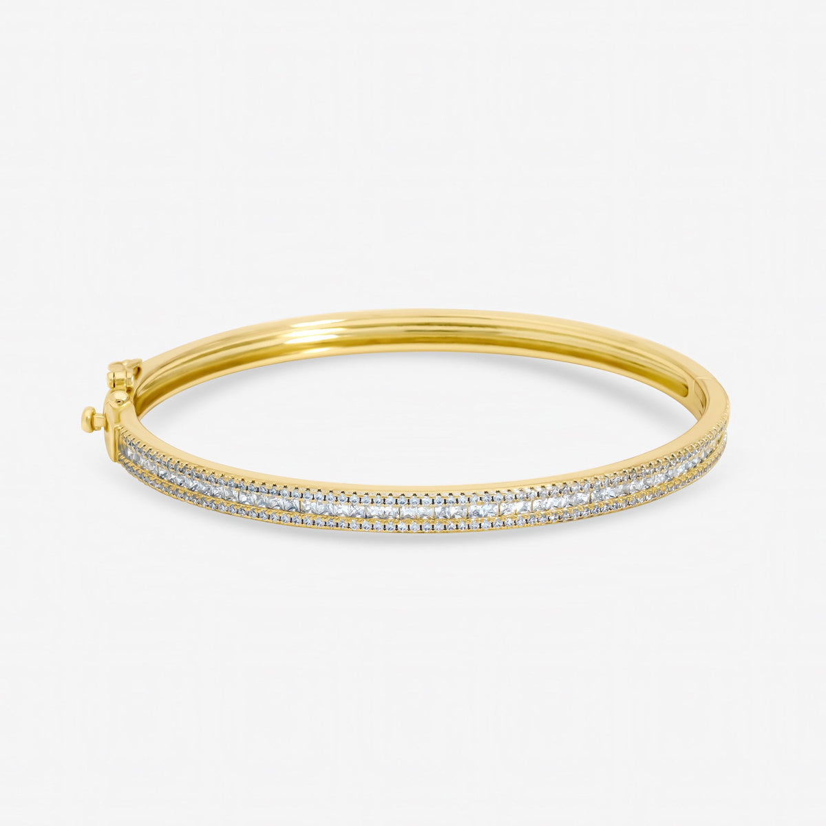 Jon Richard Gold Plated Cubic Zirconia Bangle