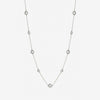 Jon Richard Silver Plated Cubic Zirconia Bezel Necklace