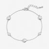 Jon richard Silver Plated Cubic Zirconia Bezel Bracelet