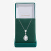 Jon Richard Rhodium Plated Cubic Zirconia Pendant Necklace