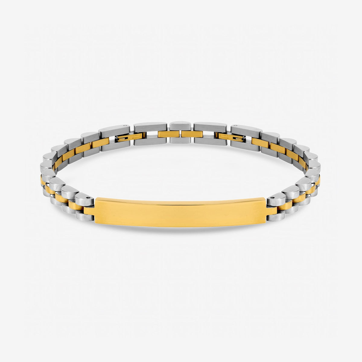 Inicio Men's Waterproof Two Tone Linked Bracelet - Gift Pouch