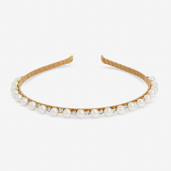 Jon Richard Gold Plated Pearl and Crystal Headband
