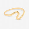 Jon Richard Gold Plated Polished Swirl Bangle