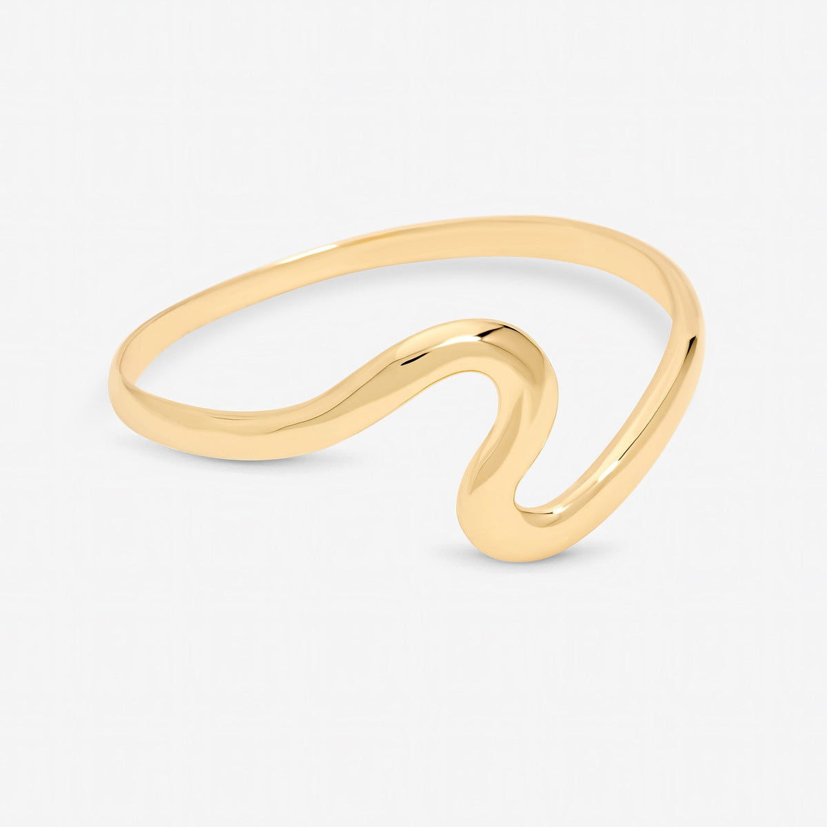 Jon Richard Gold Plated Polished Swirl Bangle