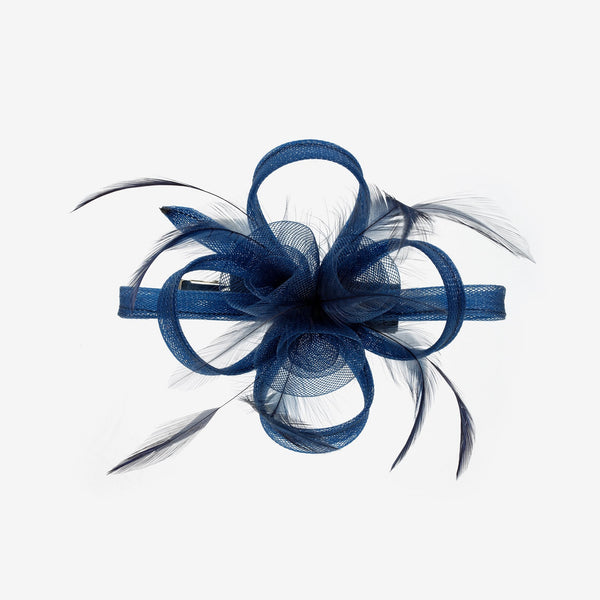 Jon Richard Navy Small Clip Fascinator