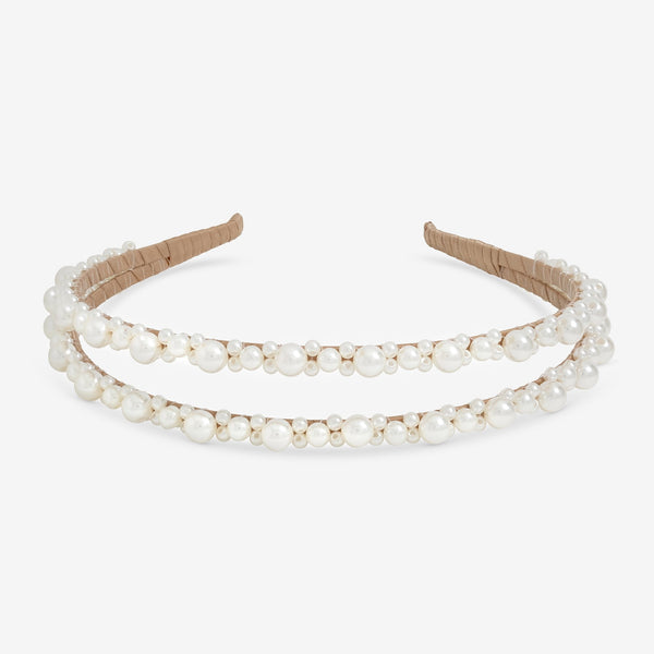 Jon Richard Pearl Double Row Headband