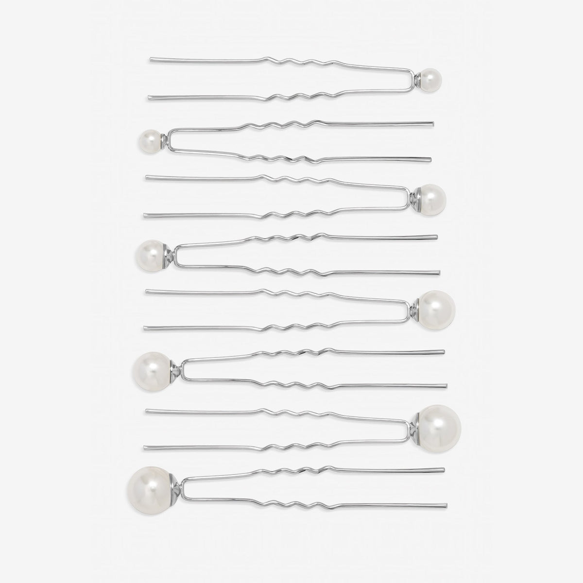 Jon Richard Silver Plated Pearl Pins