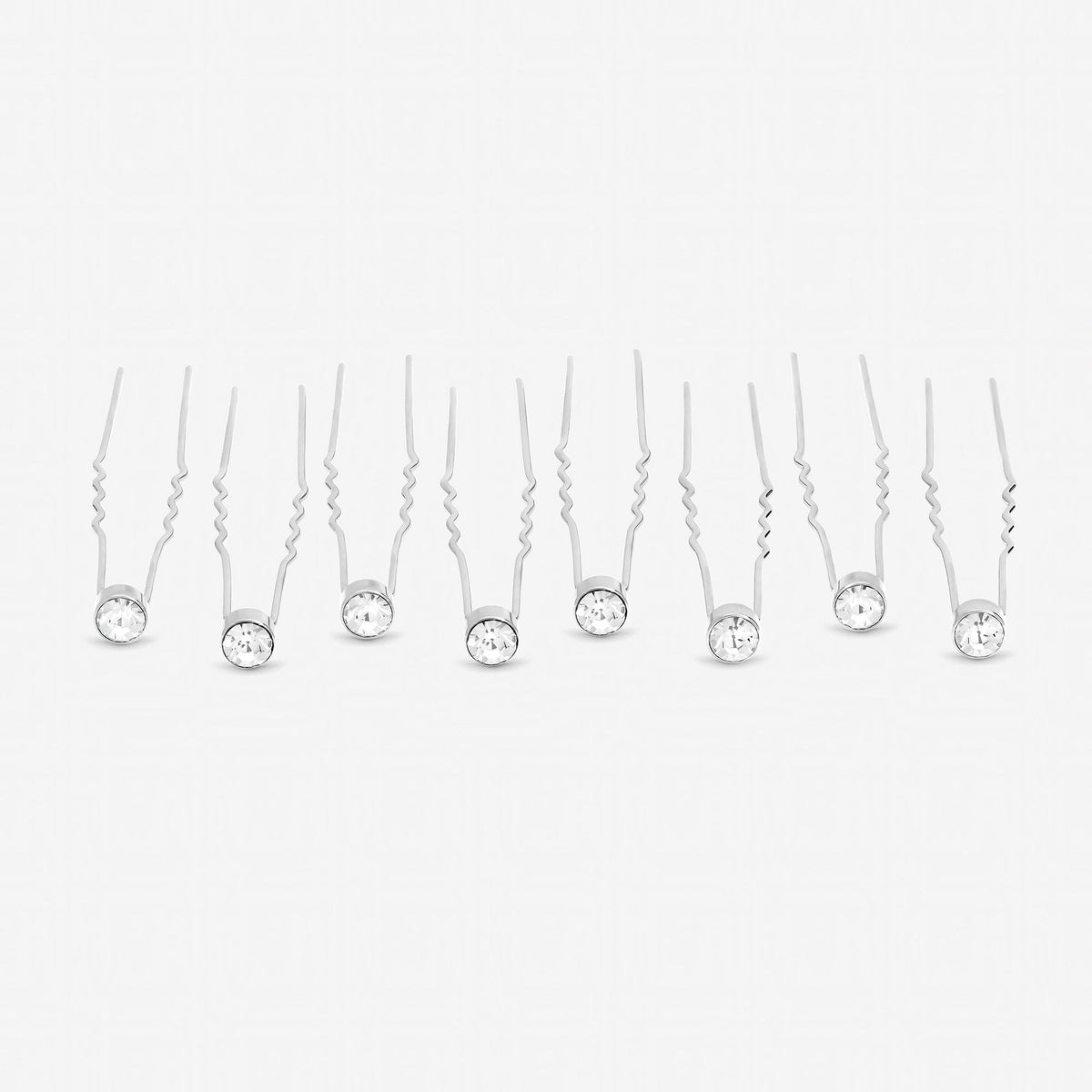 Jon Richard Silver Plated Crystal Pins