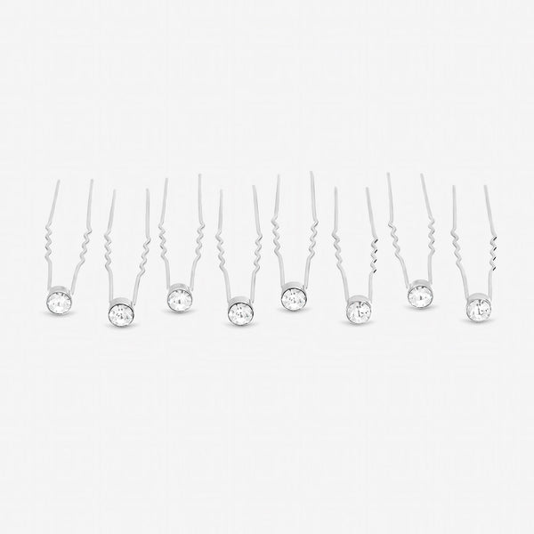 Jon Richard Silver Plated Crystal Pins