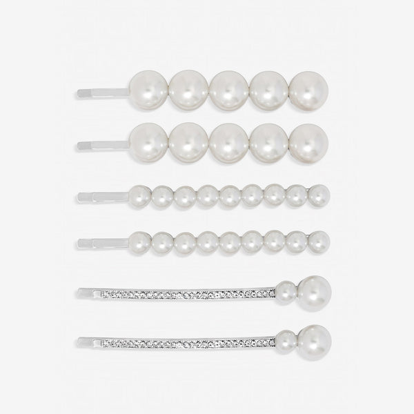 Jon Richard Silver Plated Mixed Pearl Slides - Multipack