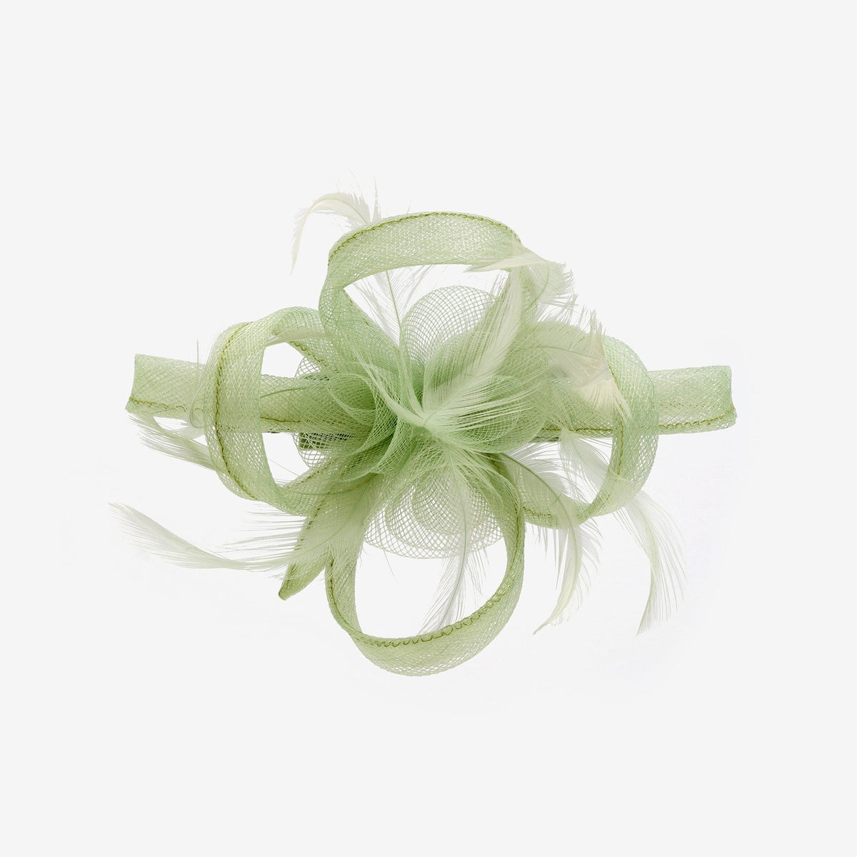 Jon Richard Small Sage Green Clip Fascinator