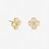 Jon Richard Gold Plated Mother of Pearl Flower Stud Earrings
