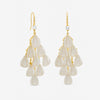 Jon Richard Gold Plated and Cream Droplet Earrings