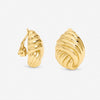 Jon Richard Gold Plated Shell Clip Earrings
