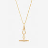 Jon Richard Gold Plated T Bar Necklace