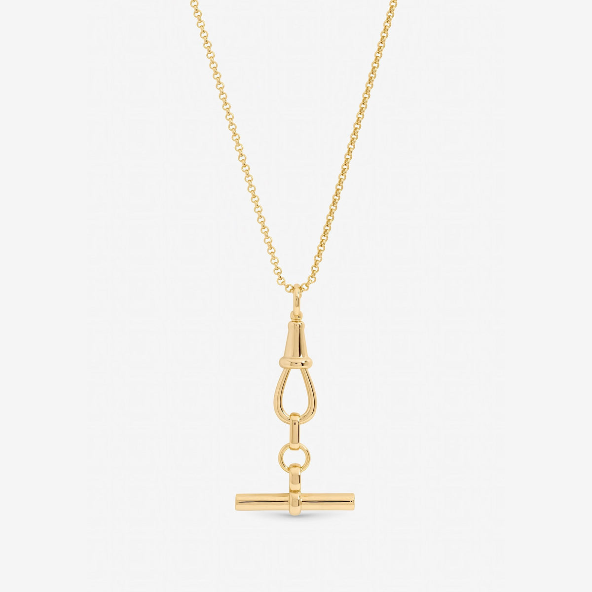 Jon Richard Gold Plated T Bar Necklace