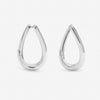 Jon Richard Silver Plated Twist Hoop Earrings