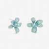 Jon Richard Silver Plated and Blue Flower Earrings