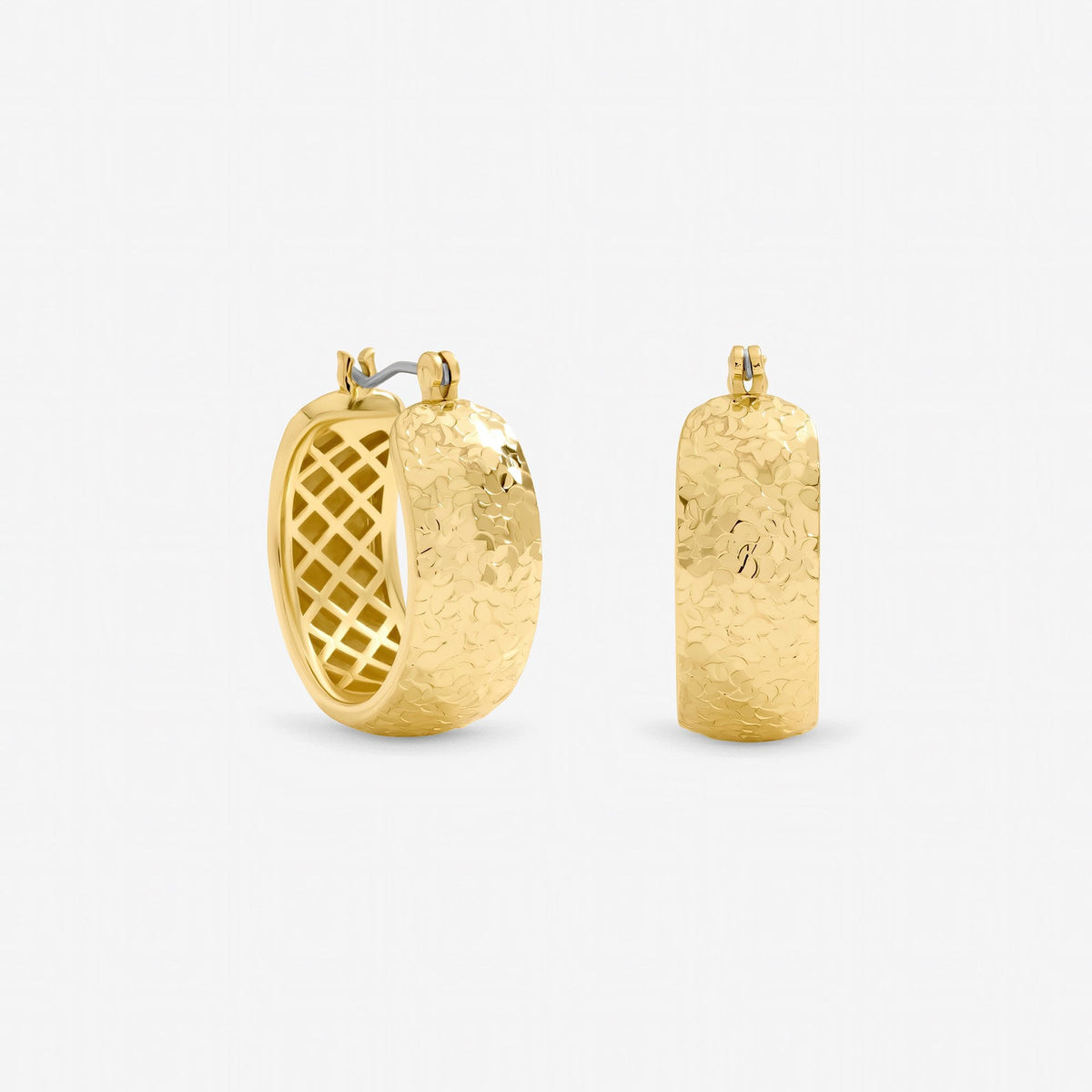 Jon Richard Textured Large Hoop Earrings