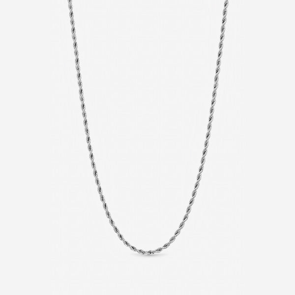 Inicio Men's Steel Waterproof Twist Rope Necklace - Gift Pouch