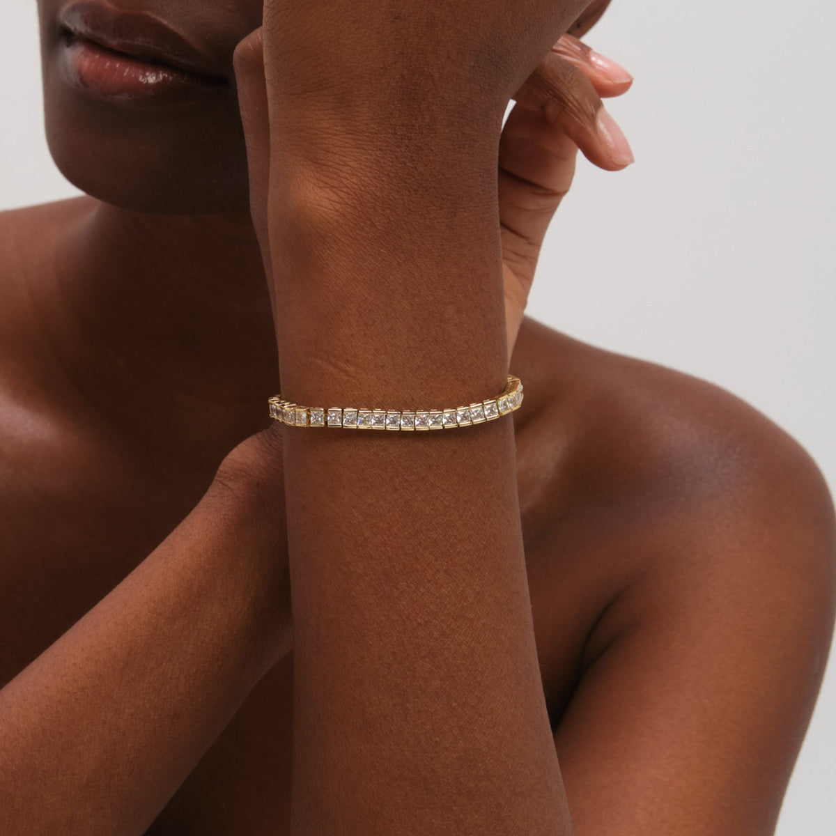 Jon Richard Gold Plated Luxe Tennis Bracelet