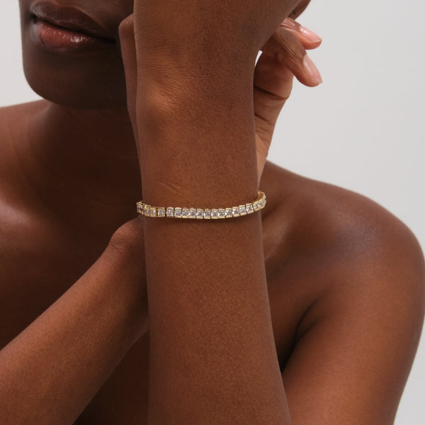 Jon Richard Gold Plated Luxe Tennis Bracelet