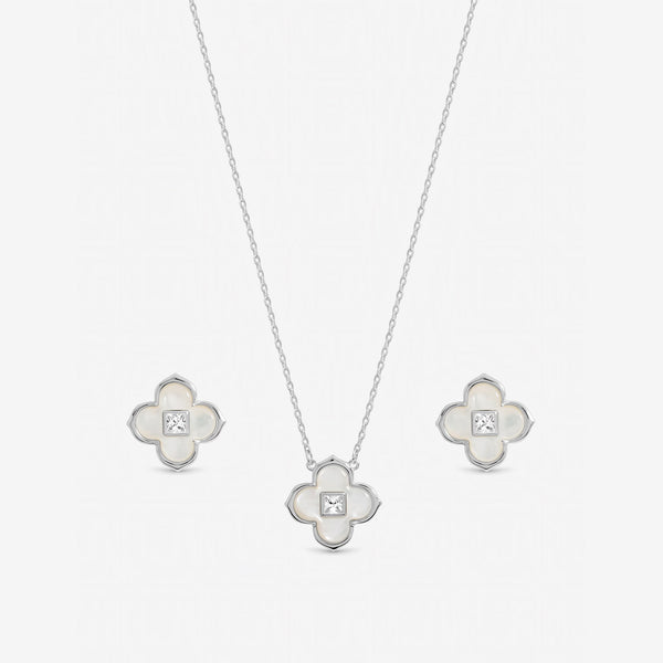 Inicio Sterling Silver Mother of Pearl Clover Set - Gift Box