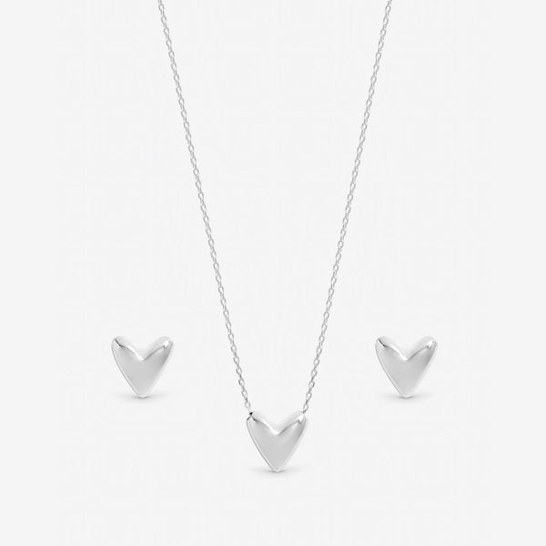 Inicio Sterling Silver Puff Heart Set - Gift Box